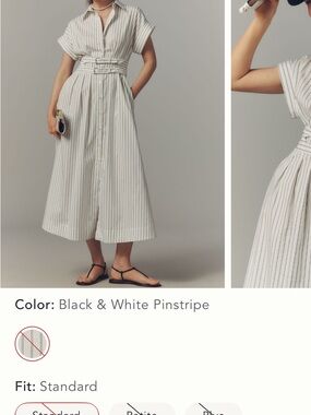Anthropologie Tobie double buckle shirt dress by Exquise